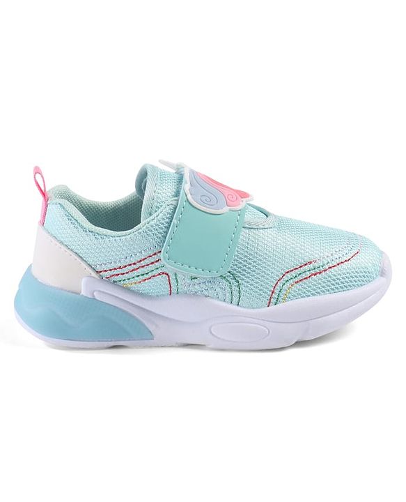 Cute Walk by Babyhug Velcro Closure Sneakers with Unicorn Applique - Mint