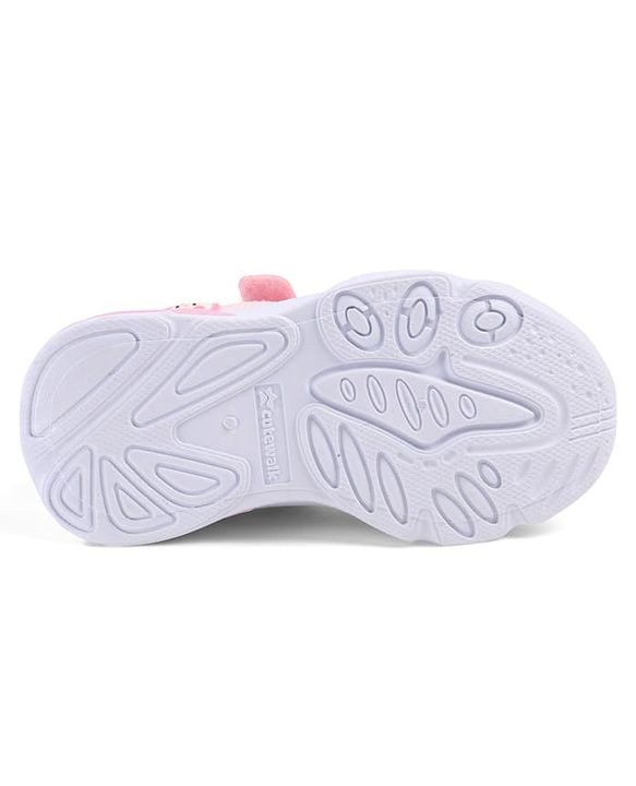 Cute Walk by Babyhug Velcro Closure Sneakers with Animal Applique - Pink
