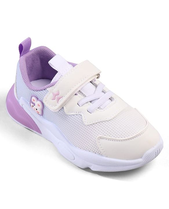 Cute Walk by Babyhug Velcro Closure Sneakers with Animal Applique - Pink