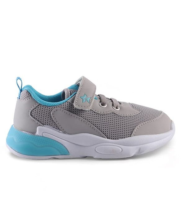 Cute Walk by Babyhug Sneaker Shoes With Velcro Closure - Grey