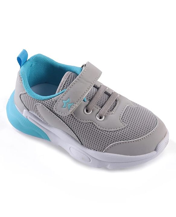 Cute Walk by Babyhug Sneaker Shoes With Velcro Closure - Grey