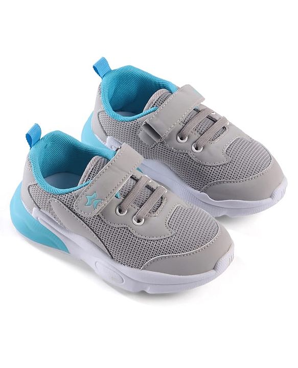 Cute Walk by Babyhug Sneaker Shoes With Velcro Closure - Grey