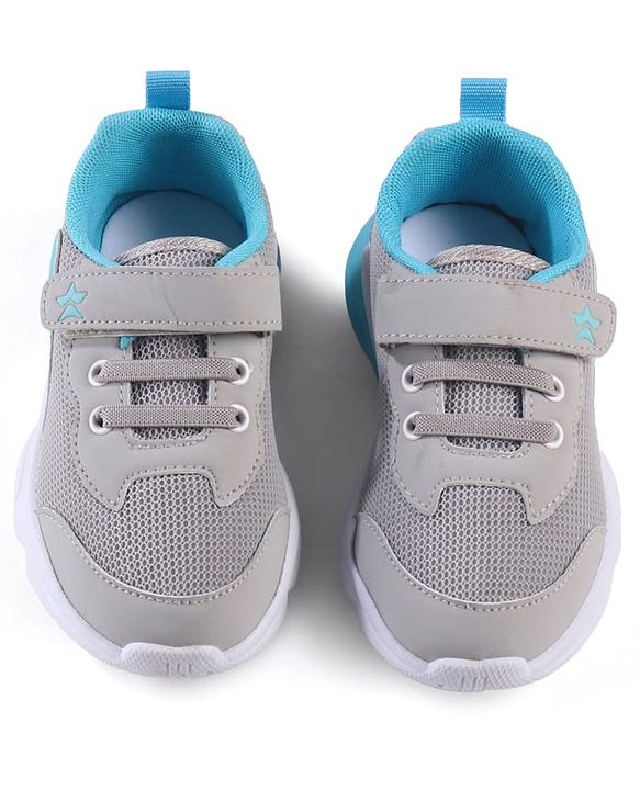 Cute Walk by Babyhug Sneaker Shoes With Velcro Closure - Grey