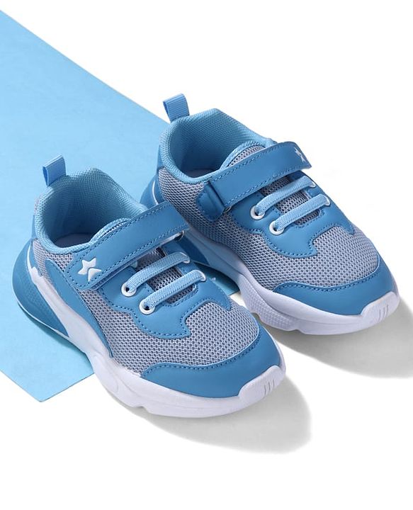 Cute Walk by Babyhug Sneaker Shoes With Velcro Closure - Grey