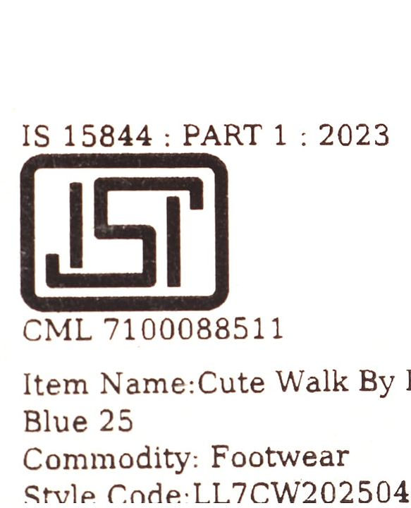 Cute Walk by Babyhug Velcro Closure Sneaker with Ball Applique - Navy Blue