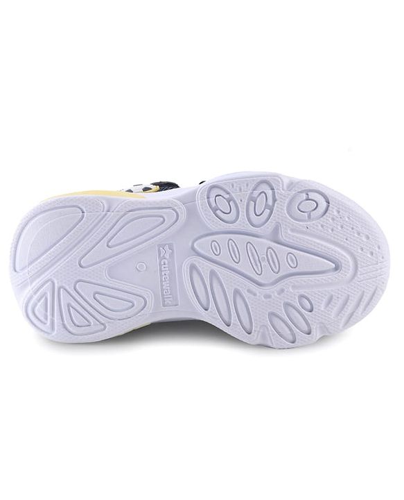 Cute Walk by Babyhug Velcro Closure Sneaker with Ball Applique - Navy Blue