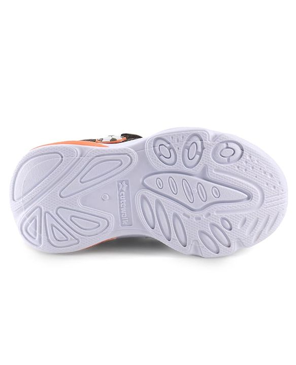 Cute Walk by Babyhug Velcro Closure Sneaker with Ball Applique - Navy Blue
