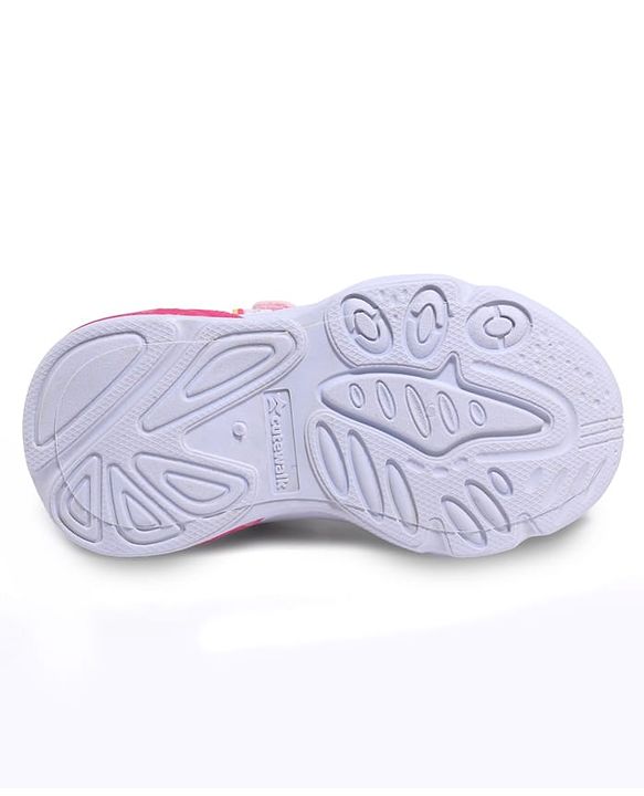 Cute Walk by Babyhug Velcro Closure Sneaker with Unicorn Applique - Pink