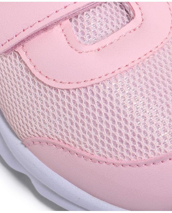 Cute Walk by Babyhug Velcro Closure Sneaker with Unicorn Applique - Pink