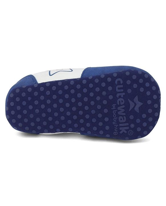 Cute Walk by Babyhug Booties With Velcro Closure - Light Blue