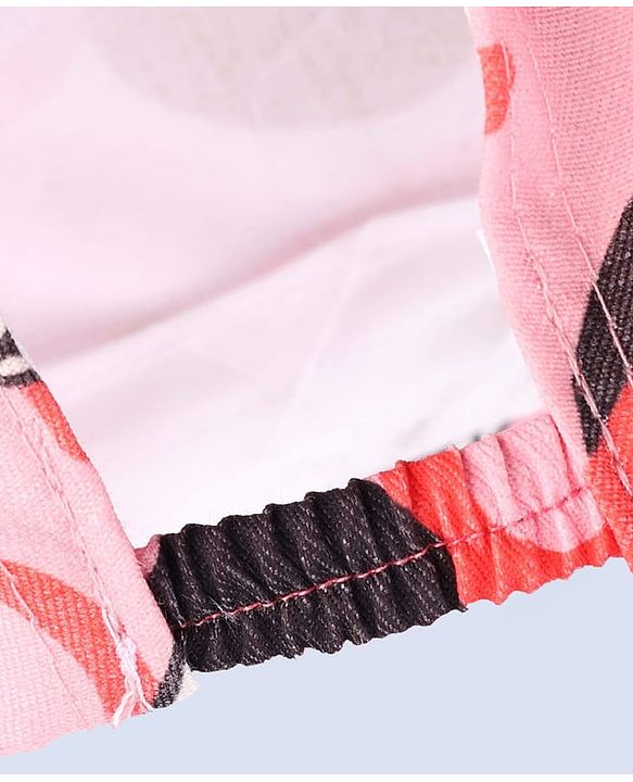 Babyhug Disney Cotton Woven Summer Cap with Minnie Mouse Graphic Pink - Diameter 16 cm