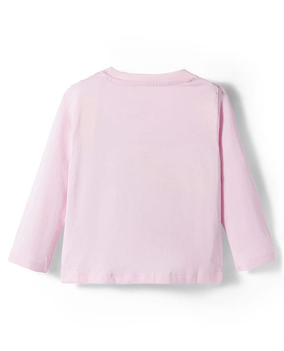 Babyhug Disney single Jersey Knit Full Sleeves Night Suit With Minnie Mouse Graphics - Pink