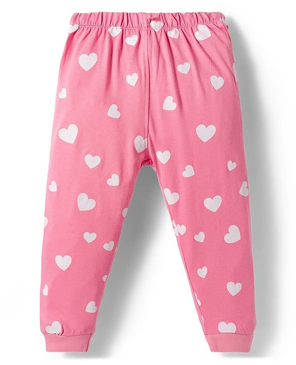 Babyhug Disney single Jersey Knit Full Sleeves Night Suit With Minnie Mouse Graphics - Pink