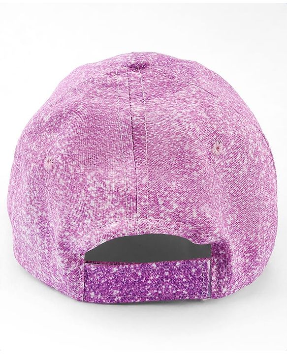 Babyhug Disney Cotton Woven Summer Cap With Disney Princess Graphics Purple - Diameter 16 cm