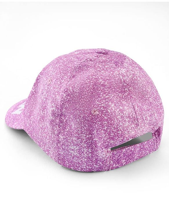 Babyhug Disney Cotton Woven Summer Cap With Disney Princess Graphics Purple - Diameter 16 cm