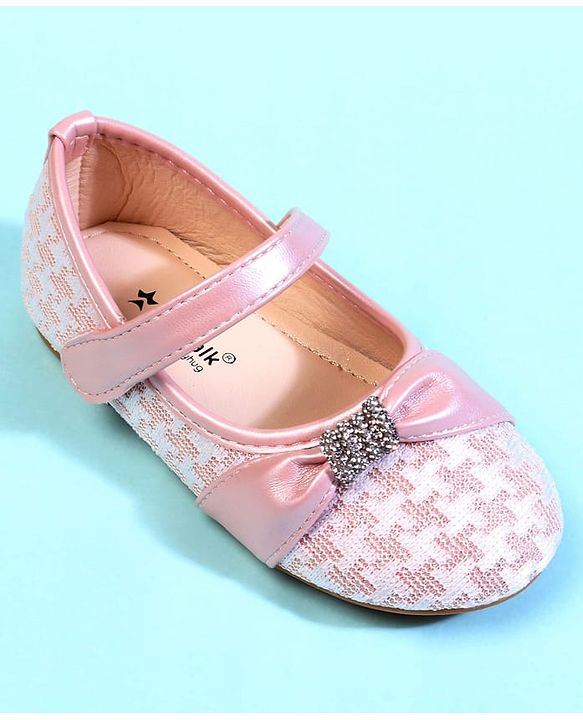 Cute Walk by Babyhug Ballerina With Bow Applique - Pink