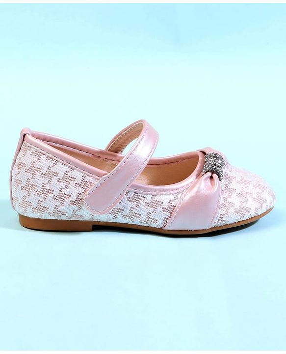 Cute Walk by Babyhug Ballerina With Bow Applique - Pink