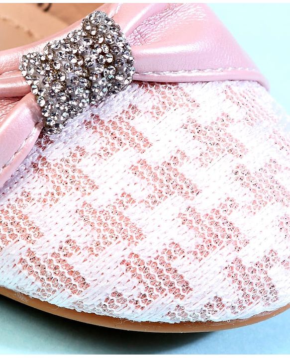 Cute Walk by Babyhug Ballerina With Bow Applique - Pink
