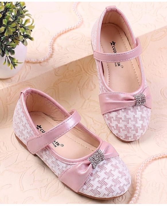 Cute Walk by Babyhug Ballerina With Bow Applique - Pink
