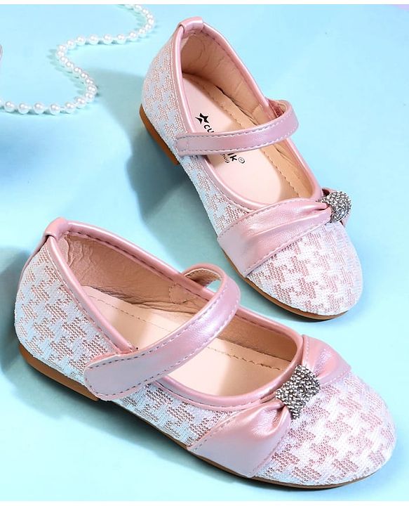Cute Walk by Babyhug Ballerina With Bow Applique - Pink