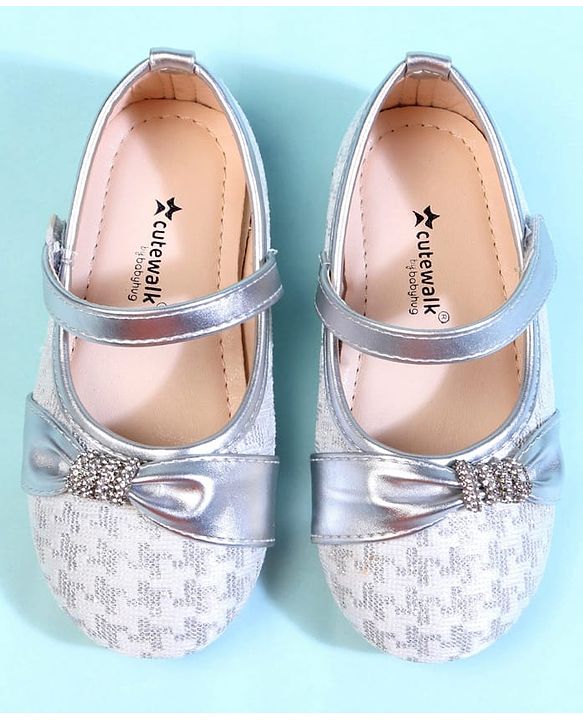 Cute Walk by Babyhug Ballerina With Bow Applique - Pink