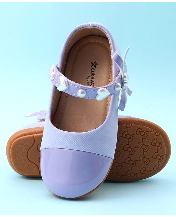 Cute Walk by Babyhug Ballerina with Velcro Closure & Heart Applique - Pink