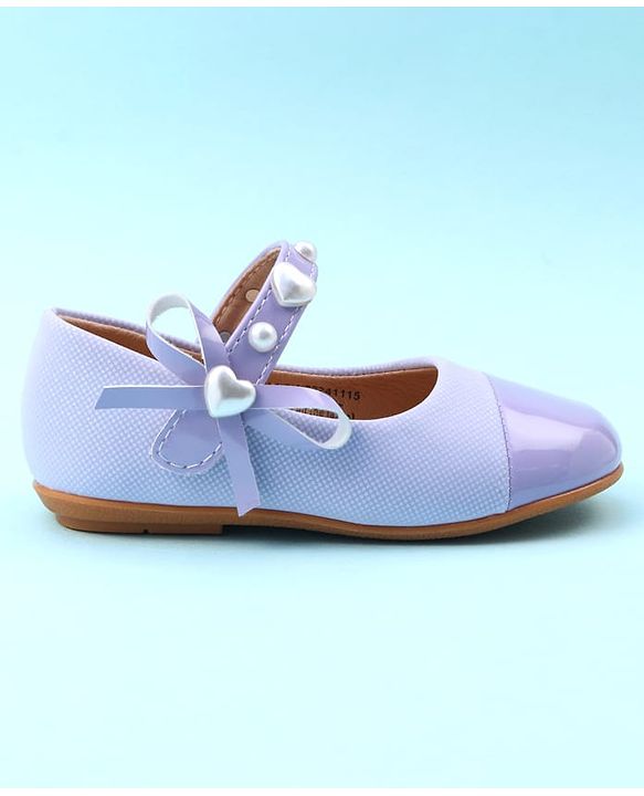 Cute Walk by Babyhug Ballerina with Velcro Closure & Heart Applique - Pink