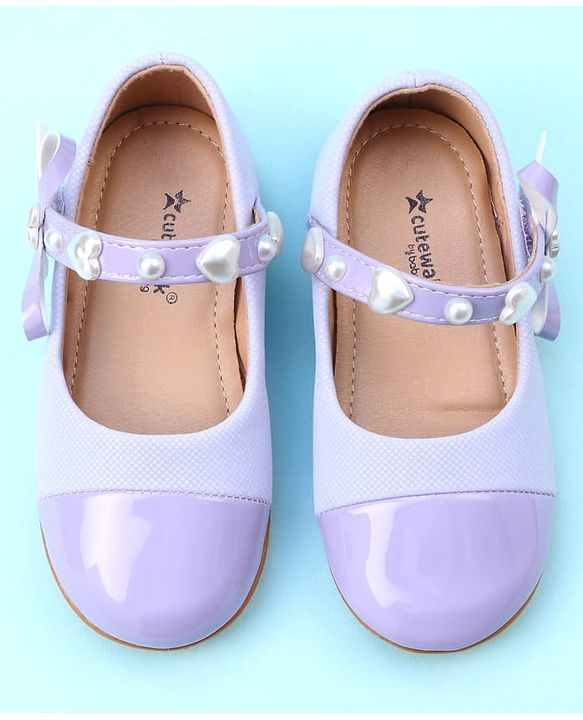 Cute Walk by Babyhug Ballerina with Velcro Closure & Heart Applique - Pink