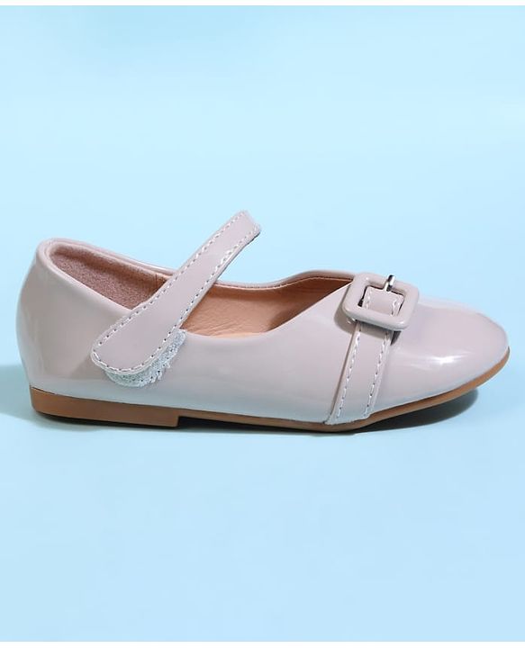 Cute Walk by Babyhug Velcro Closure Solid Ballerina - Beige