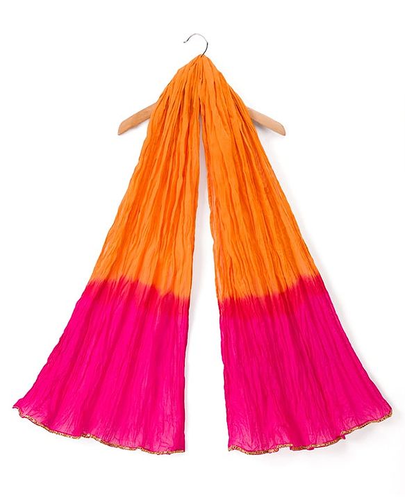 Pine Kids Viscose Woven Sleeveless Lehenga Choli & Dupatta With Floral Print & Embroidery - Pink