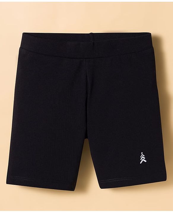 Pine Kids Cotton Lycra Knit Solid Colour Cycling Shorts Pack Of 3 (Colour May Vary)