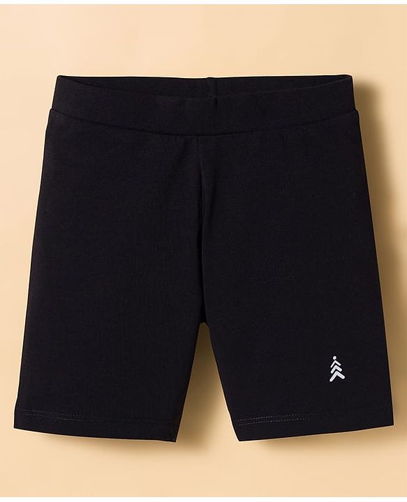 Pine Kids Cotton Lycra Knit Above Knee Length Solid Colour Shorts Pack Of 3 - Colour May Vary