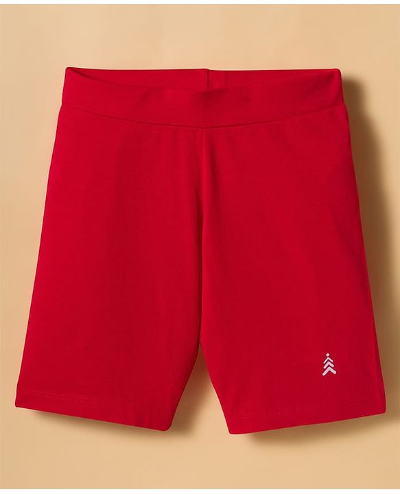 Pine Kids Cotton Lycra Knit Above Knee Length Solid Colour Shorts Pack Of 3 - Colour May Vary