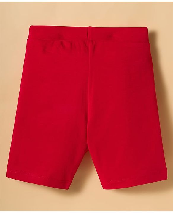 Pine Kids Cotton Lycra Knit Above Knee Length Solid Colour Shorts Pack Of 3 - Colour May Vary