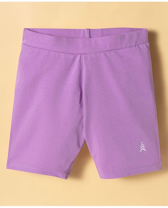 Pine Kids Cotton Lycra Knit Above Knee Length Shorts Pack Of 3 - Colour May Vary