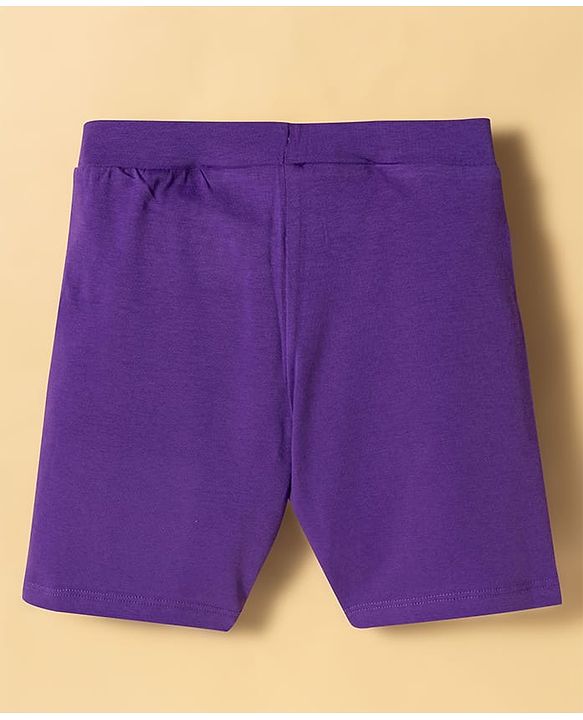 Pine Kids Cotton Lycra Knit Above Knee Length Shorts Pack Of 3 - Colour May Vary