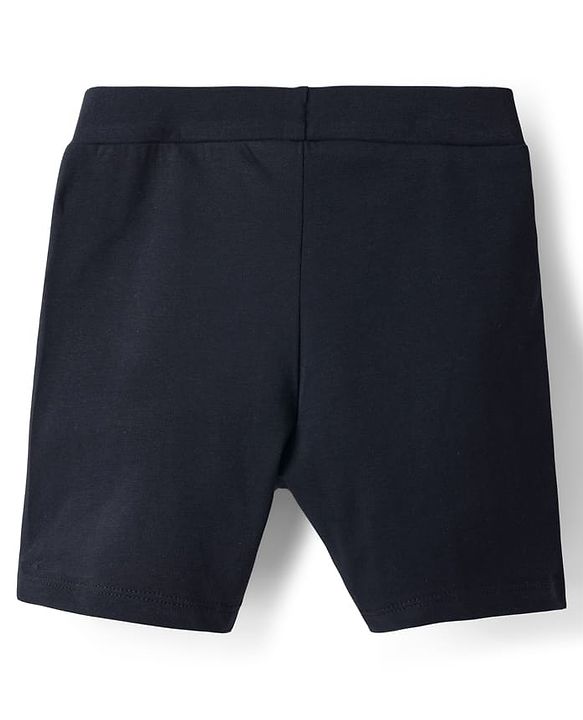 Pine Kids Cotton Lycra Knit Solid Colour Cycling Shorts Pack Of 3 - Black
