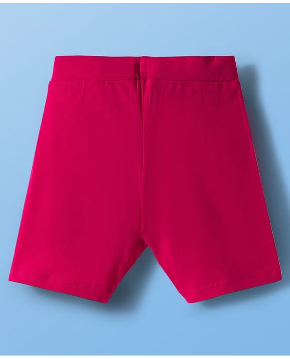 Pine Kids Cotton Lycra Knit Solid Colour Cylcing Shorts(Colour May Vary)