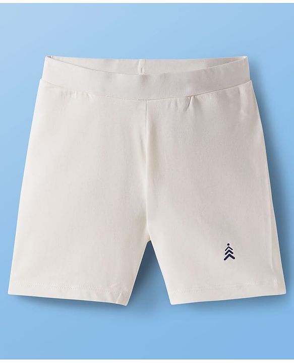 Pine Kids Cotton Lycra Knit Solid Colour Cylcing Shorts(Colour May Vary)