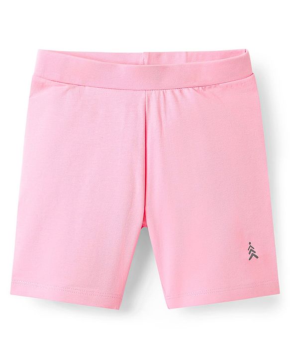 Pine Kids Cotton Lycra Knit Solid Colour Shorts (Colour May Vary)