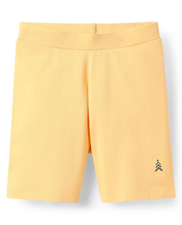 Pine Kids Cotton Lycra Knit Solid Colour Shorts (Colour May Vary)