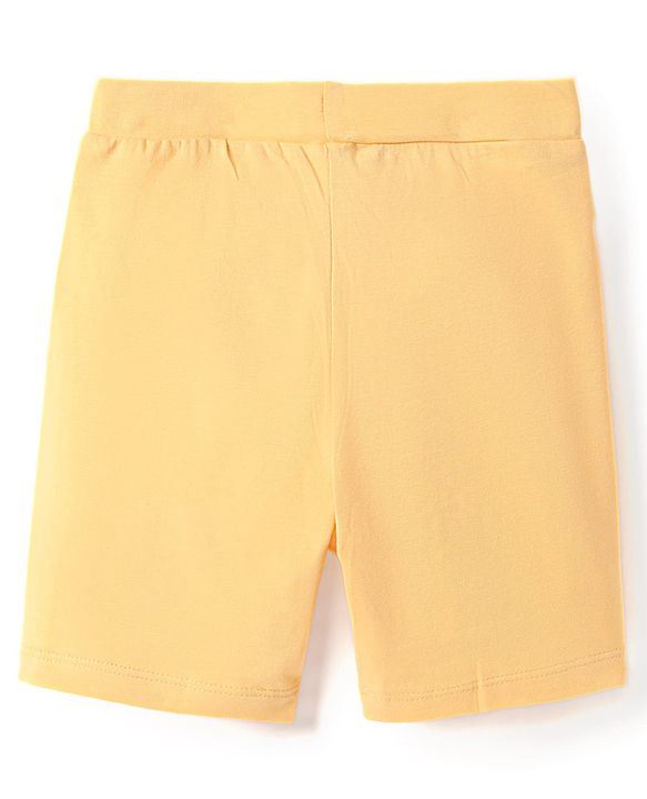 Pine Kids Cotton Lycra Knit Solid Colour Shorts (Colour May Vary)