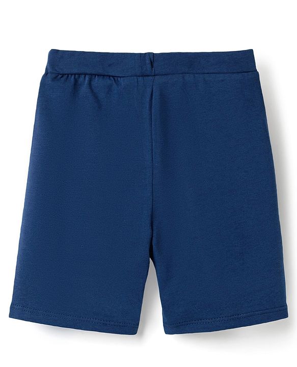 Pine Kids Cotton Lycra Knit Solid Colour Shorts (Colour May Vary)