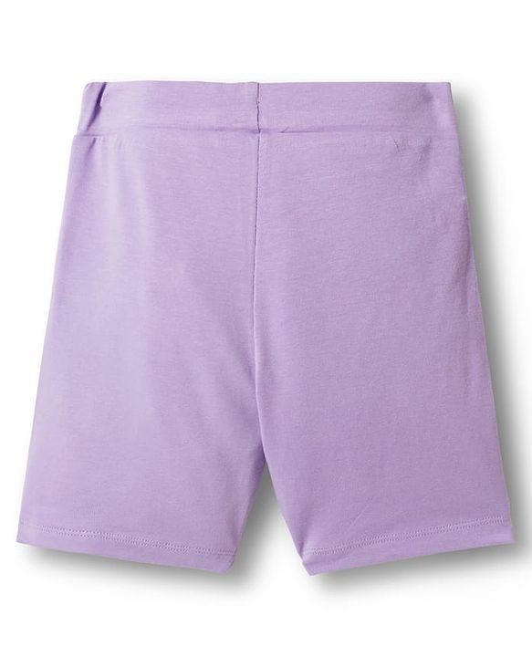 Pine Kids Cotton Lycra Knit Solid Colour Cycling Shorts (Colour May Vary)