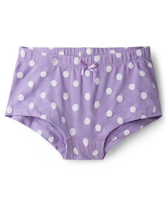 Pine Kids Cotton Knit Striped & Polka Dots Printed Panties Pack Of 3 ( Colour May Vary )
