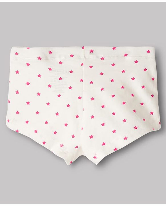 Pine Kids Cotton Knit Star Printed & Striped Panties Pack Of 3 - Multicolour