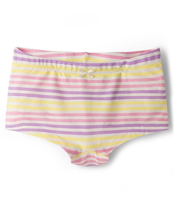Pine Kids Cotton Elastane Knit Hipster With Polka Dot Print Pack Of 3 ( Colour May Vary)
