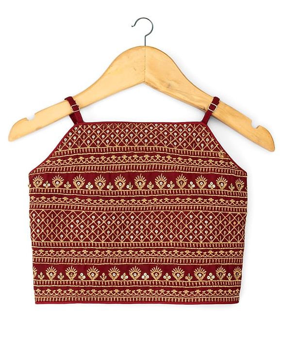 Pine Kids Woven Full Sleeves Indo Western Set With Floral Foil Print - Maroon