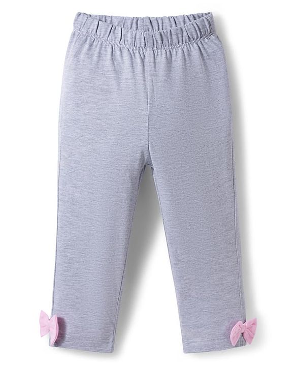 Babyhug Cotton Knit Full Sleeves Night Suit With Polka Dot Print - Pink & Grey