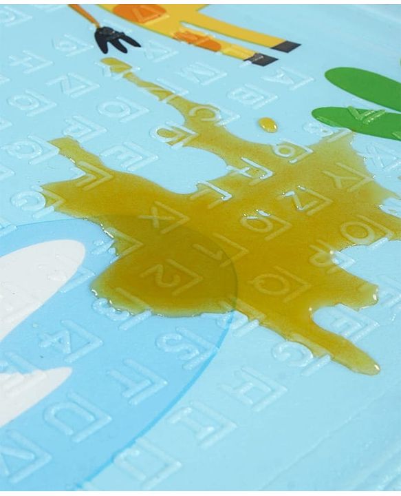 Babyhug Reversible Foldable Dino Theme Learning & Play Floor Mat 180x150 cm|Thickness 8 mm|Waterproof & Soft Foam|Colorful Crawling & Baby Massage Mat|Ideal to Gift|Easy to Fold & Carry| 0-12 Yrs|BIS